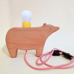 Foto van het artikel Lamp beer - Geel en rood-wit