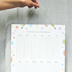 Photo de l'article CALENDRIER DES ANNIVERSAIRES Se souvenir des dates qui comptent - À SUSPENDRE