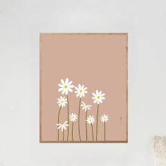 Picture of the product DAISY POSTER A floral touch all year round - Poster + FSC-certified EU oak and glass frame