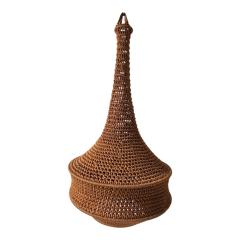 Foto van het artikel Marokkaanse Boho Hanglamp ,Lampe Tissage Marocain Boho ,	Moroccan Crochet Pendant Lamp