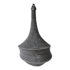 Foto van het artikel Marokkaanse Boho Hanglamp ,Lampe Tissage Marocain Boho , Moroccan Crochet Pendant Lamp