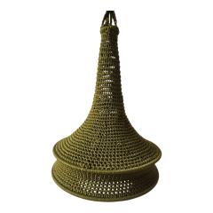 Foto van het artikel Marokkaanse Boho Hanglamp ,Lampe Tissage Marocain Boho ,	Moroccan Crochet Pendant Lamp