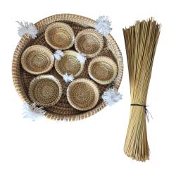 Photo de l'article Handgeweven Berber Rattan & Zeegras Komset (7 stuks)