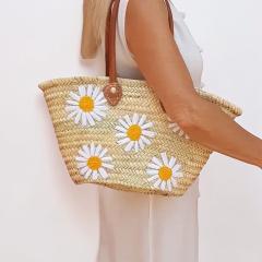 Photo de l'article Handgeweven Marokkaanse Strandtas - Boho Shopper met Kwastjes