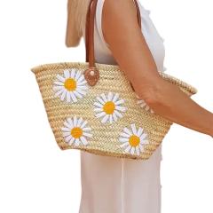 Picture of the product Handgeweven Marokkaanse Strandtas - Boho Shopper met Kwastjes