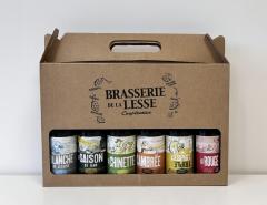 Photo de l'article Coffret Cadeau 6 Bières Artisanales Bio Belges – Brasserie de la Lesse