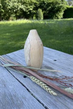 Vase artisanal en bouleau échauffé forme amphore, décoration en bois naturel pour intérieur scandinave, bohème ou contemporain, idée cadeau crémaillère / Ambachtelijke vaas in berkenhout met amforavorm, natuurlijke houten decoratie voor Scandinavisch, bohemian of modern interieur, housewarming cadeau / Artisan spalted birch amphora vase, natural wood decoration for Scandinavian, boho or contemporary interiors, housewarming gift idea