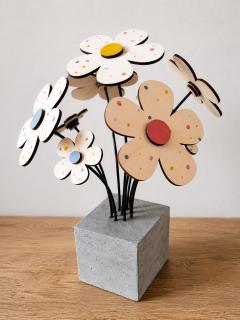 Foto van het artikel Bouquet fleurs en bois
