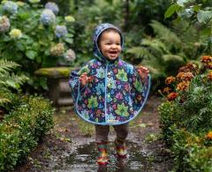 Picture of the product 9/18 month Peacoq Cape: softshell comfort & handmade charm