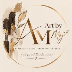 Logo Art by Maji, tableaux décoratifs faits main – Art by Maji, Majida Sbai à Anderlecht / Logo Art by Maji, handgemaakte decoratieve schilderijen – Art by Maji, Majida Sbai in Anderlecht / Art by Maji logo, handmade decorative paintings – Art by Maji, Majida Sbai in Anderlecht