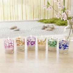 Photo de l'article Petits pots de bougies – Gelée pailletée Bio parfum au choix