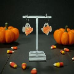 Picture of the product Boucles d’oreille fantôme orange effrayé