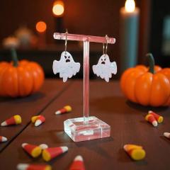 Picture of the product Boucles d’oreille fantôme orange effrayé