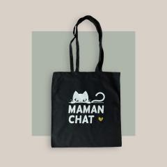 Photo de l'article Totebag coton - maman chat