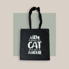 Photo de l'article Totebag coton - cat home