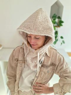 Photo de l'article Capuche Sequins Beige