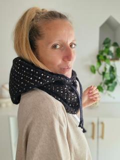 Photo de l'article Capuche Sequins Noirs