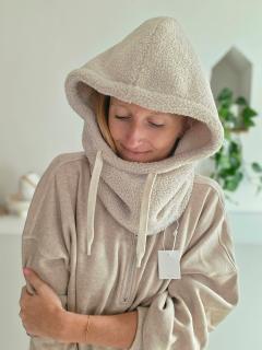 Photo de l'article Col à Capuche Teddy Beige