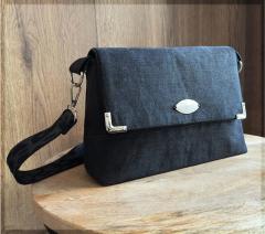 Photo de l'article Sac d'épaule en denim noir