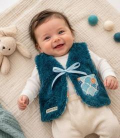 Picture of the product 6 /9 month - Reversible Karamel fur Sheperd vest.