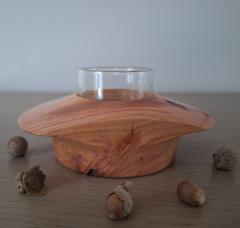 Picture of the product Turned Wood Candle Holder & Bud Vase