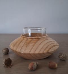 Picture of the product Turned Wood Candle Holder & Bud Vase