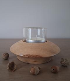 Picture of the product Turned Wood Candle Holder & Bud Vase