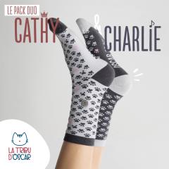 Foto van het artikel Duo-pack sokken Cathy & Charlie | 35-38