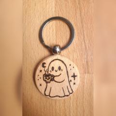 Picture of the product Hand-burned wooden keychain – Unique, useful and personalised gift