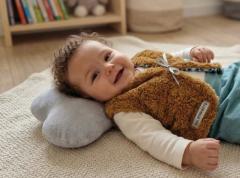 Foto van het artikel 6/9 maanden - Reversible blauw bond en blauw katoen Herdersvest.