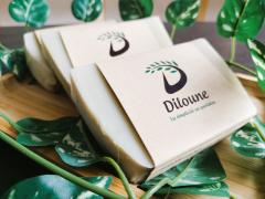 Savon à l’argile verte, purifiant et apaisant, idéal pour peaux mixtes – zéro déchet / Zuiverende groene kleizeep, ambachtelijk en plasticvrij – ideaal voor gemengde huid / Purifying green clay soap – handmade, zero waste and great for combination skin