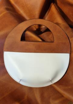 Sac design en bois et cuir, pièce unique artisanale – chic et éthique / Design handtas in hout en leer – uniek en lokaal / Wood and leather statement bag – artisan-made, elegant and ethical