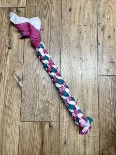 Grand nœud tressé à la main en Belgique – un jouet robuste, beau et fait avec passion pour chiens adorés / Grote handgevlochten hondenknoop – Belgisch vakwerk voor trouwe honden / Large handmade dog knot – strong, beautiful and crafted with love for loyal dogs