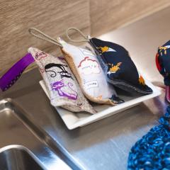 Éponge spéciale verre et vitres – motif belge, lavable et efficace / Spons voor glas en ramen – Belgisch, herbruikbaar en doeltreffend / Glass and window sponge – Belgian design, reusable and efficient