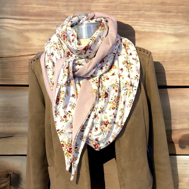 Foulard imprimé multicolore bohème / Multicolored boho printed scarf / Multicolor boho bedrukte sjaal