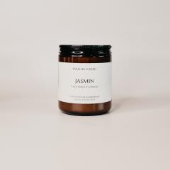 Maison Kaori_Bougie parfumée jasmin – élégante et florale – idée cadeau locale pour sublimer la maison naturellement / Jasmijn geurkaars – elegant en bloemig – lokaal cadeau voor een geurige thuis / Jasmine scented candle – elegant and floral – local gift to enhance your home naturally