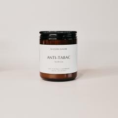 Bougie anti-tabac tropicale – parfum exotique pour neutraliser les odeurs – fabrication artisanale en Belgique / Tropische anti-tabak kaars – bestrijdt geur, brengt sfeer – Belgisch handwerk / Tropical anti-tobacco candle – fights odors with style – handmade in Belgium