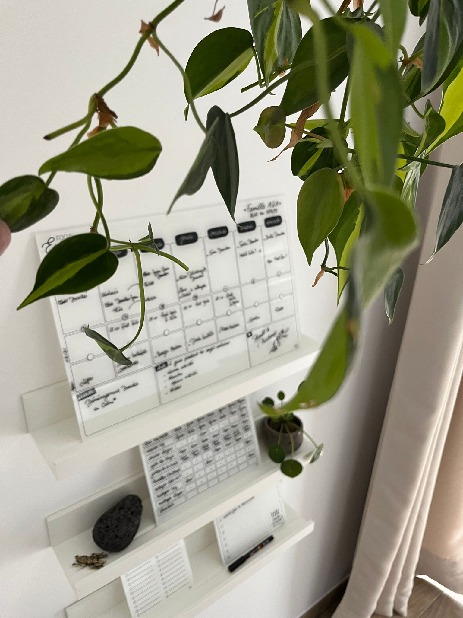 ableaux d'organisation familiale version naturelle - Kit Focus Essentiel / Family organization boards natural style - Focus Essentials kit / Familieplanners natuurlijke stijl - Focus Essentials kit