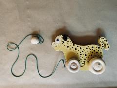 Jouet à tirer artisanal pour enfants, fait main en Belgique, cadeau local original / Handgemaakt houten trekdier, lokaal en origineel geschenk / Handmade wooden pull toy, local original Belgian gift for toddler