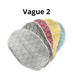 Photo de l'article Vague 2 – Lot de 5 lingettes lavables démaquillantes douces et écologiques