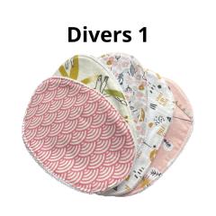 Photo de l'article Divers 1 – Lot de 5 lingettes lavables démaquillantes douces et écologiques