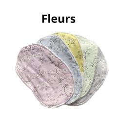 Photo de l'article Fleurs – Lot de 5 lingettes lavables démaquillantes douces et écologiques