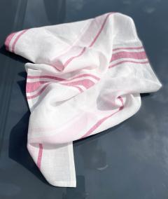 Picture of the product Fuchsia striped linen tea towel