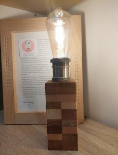 Picture of the product BLOC PM Lampe de table bois massif