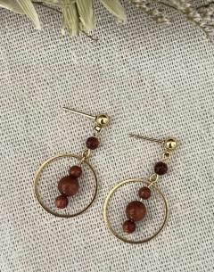 Photo de l'article Boucles d'oreilles Pierre d'Or