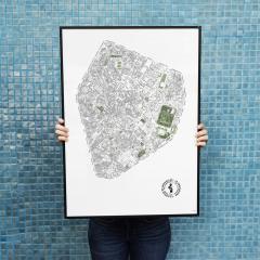 Photo de l'article Pentagone de Bruxelles | format B1 (70x100cm) | version logo