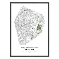 Photo de l'article Pentagone de Bruxelles | format B2 (50x70cm) | légende en néerlandais