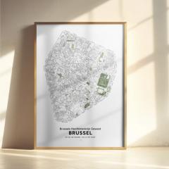 Photo de l'article Pentagone de Bruxelles | format B1 (70x100cm) | légende en néerlandais