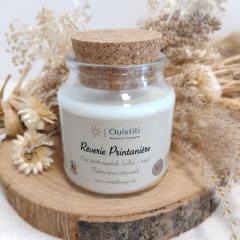 Foto van het artikel Geurkaars Lentedroom – Plantaardige was, 40u frisse lentebloemen, handgemaakt in België