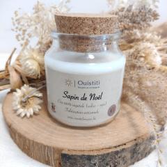 Photo de l'article Bougie Sapin de Noël – Cire végétale, 40h de magie hivernale, artisanale & made in Belgium